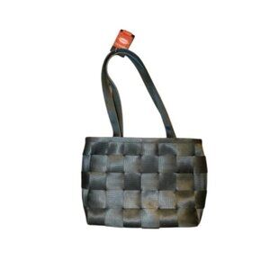 Harveys Seatbelt Black Bag Handbag W/ Matching Wallet